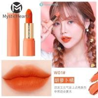 ราคา cod ลิปสติกแท้ Vimo โชว์ความขาวแมทต์ แครอท ฟักทอง สีส้ม ลิปสติกเนื้อแมท กันน้ำ ติดทนนาน ลิปทินท์ เครื่องสำอาง mystichearth local Stock (29328906374)