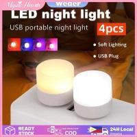 ราคา COD COD ไฟกลางคืน USB ขนาดเล็ก 4 ชิ้น ถนอมสายตา ไฟอ่านหนังสือ ไฟ LED แบบพกพา ไฟอุ่น ไฟฉุกเฉินไร้สายสำหรับโคมไฟคอมพิวเตอร์ ไฟพกพา MysticHearth (46300641614)