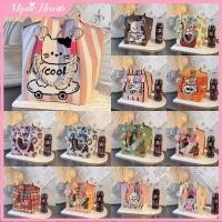 ราคา COD กระเป๋าทรงถังถักลายการ์ตูนน่ารัก กระเป๋าถือทรงสี่เหลี่ยมเล็ก ความจุขนาดใหญ่ กระเป๋าถือแบบพกพาได้ MysticHearth (48001914067)