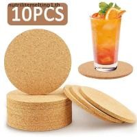 ราคา NU 10 ชิ้นถ้วยธรรมชาติรอบแผ่นไม้ทนทานลื่น Cork Coaster ชาแก้วกาแฟเครื่องดื่มสําหรับตกแต่งโต๊ะ DIY บนโต๊ะอาหาร LIT (57252723503)