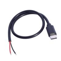 ราคา Fir USB C ถึง 2Pin สายลวดเปลือย 30 ซม 15W สําหรับการใช้งานการชาร์จ (40624411470)