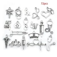 ราคา Fir 72 ชิ้นผสมโบราณเงินหมอพยาบาล Charms หูฟังรถพยาบาลจี้สําหรับ DIY สร้อยคอเครื่องประดับทํา (54101703892)