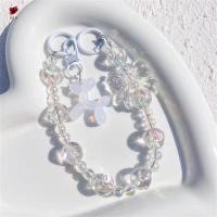 ราคา น่ารักลูกปัดโทรศัพท์เชือกเส้นเล็กสร้างสรรค์ผีเสื้อแขวนโซ่พวงกุญแจสําหรับกระเป๋ากุญแจรถตกแต่งภายใน (42522750611)