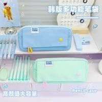 ราคา กระเป๋าดินสอสีทึบสไตล์เกาหลี เครื่องเขียนกันน้ําความจุขนาดใหญ่สําหรับนักเรียน (51102940820)