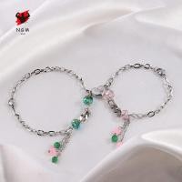 ราคา สร้อยข้อมือคู่รักรูปหัวใจสำหรับคู่รัก (48900788015)
