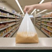 ราคา Djsiff 100 ชิ้นซูเปอร์มาร์เก็ตถุงพลาสติกพร้อมที่จับพลาสติกที่มีประโยชน์จัดเก็บถุงช้อปปิ้งโปร่งใสม้วนบรรจุภัณฑ์อาหารเก็บเครื่องมือสด ahdfk (50401260838)