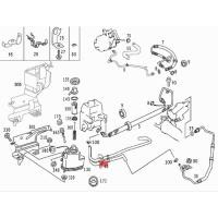 ราคา 2209973282 หม้อน้ําสายยาง mercedes BENZ w220 ของแท้เพื่อปั๊ม (24594126013)