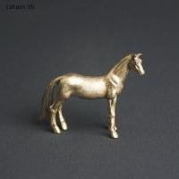 ราคา ทาเทน ทองเหลืองม้าหุ่นประติมากรรม รูปปั้นสัตว์ รูปปั้นสําริดขนาดเล็ก ตกแต่งเดสก์ท็อปทองแดงบริสุทธิ์ ไทย (55403016922)