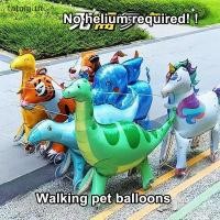 ราคา Tatain การ์ตูนสัตว์ Stand Up ลูกโป่งฟิล์มอลูมิเนียมล้อยูนิคอร์นเสือยีราฟช้างไดโนเสาร์วันเกิดตกแต่ง TH (54052273898)