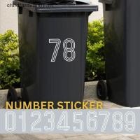 ราคา CHL Wheelie Bin สติกเกอร์ลายหมายเลข Self กาวสติกเกอร์กันน้ํา 0 9 Decals กลางแจ้ง ในร่มสําหรับถังขยะโรงรถกล่องจดหมาย TH (50002301567)