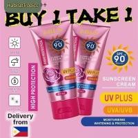 ราคา จัดส่งในพื้นที่ สต๊อกพร้อม ครีมกันแดดป้องกันสูง Spf90 Pa 60 มล ครีมกันแดดควบคุมความมัน ไวท์เทนนิ่ง ยูวี บล็อค บิวตี้ สำหรับใช้กลางแจ้งทุกวัน (43726812141)