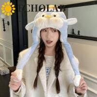 ราคา เสียงสะท้อน หมวกย้ายหูเพนกวิน การ์ตูนกันลมปุยเสื้อสวมหัวหมวก แฟชั่นหนาสีทึบ น่ารัก อบอุ่น เล่ย ฮ หมวกหญิง (55152317896)