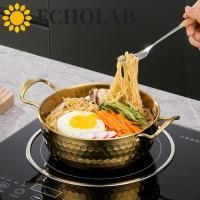 ราคา เสียงสะท้อน หม้อซุป ด้ามจับคู่พร้อมฝาปิด หม้อราเมนเกาหลี หม้อไฟ หม้อนมลายค้อนสแตนเลส แคมป์ปิ้ง (49902033392)