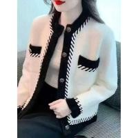 ราคา แจ็คเก็ตแฟชั่นฝรั่งเศสมิงค์ถัก สำหรับฤดูใบไม้ผลิและฤดูใบไม้ร่วง ทรงหลวมสไตล์ตะวันตก ใส่ได้นอกบ้าน (42976464833)
