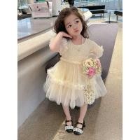 ราคา ชุดเด็กแฟชั่นเกาหลี สไตล์เจ้าหญิงสีชมพู (49951076607)