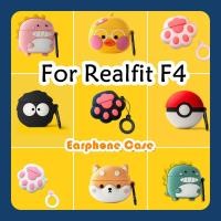 ราคา หูฟังสําหรับ Realfit F4 Mini TWS กรณีการ์ตูนซิลิโคนหูฟัง earpods ฝาครอบ (26273028458)