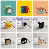 ราคา For Xiaomi RedMi Buds 3 Soft เคสซิลิโคน Buds3 หูฟังบลูทูธป้องกันฝุ่น Catoon Gamepad ถ่านหิน Ball Anti Fall cover (10960425723)
