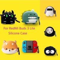 ราคา เคส RedMi Buds 3 Lite case Coal Ball Cartoon หูฟังบลูทูธ Dust Proof Soft Silicone Cover (14431929764)