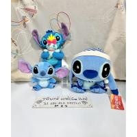 ราคา ตุ๊กตา พวงกุญแจสติช สกั๊ม แต่งตัวน่ารักLilo Stitch Hawaii plush keychain ลิขสิทธิ์แท้มือสองจากญี่ปุ่น Disney Store (28535476553)