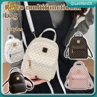 ราคา COD กระเป๋าเป้สะพายหลังแฟชั่นดีไซน์หนัง PU สำหรับผู้หญิง กระเป๋าเป้สะพายหลังขนาดเล็ก กระเป๋าสะพายไหล่ กระเป๋าเป้สะพายหลังสำหรับนักเรียนใบเล็กแบบลำลอง QualiNestX (52952397598)