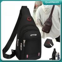 ราคา COD กระเป๋าคาดหน้าอกแฟชั่นใหม่ สีพื้น กระเป๋าคาดหน้าอกผู้ชาย กระเป๋าคาดหน้าอกแฟชั่นกลางแจ้ง ลำลอง กระเป๋าสะพายข้างข้างเดียว QualiNestX (50702689975)