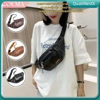 ราคา COD กระเป๋าคาดเอวแบบลำลอง ความจุขนาดใหญ่ กันน้ำ สีพื้น กระเป๋าคาดเอว หนัง PU กระเป๋าคาดหน้าอก QualiNestX (45552066008)