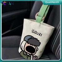 ราคา COD กระเป๋าผ้าแคนวาสพิมพ์ลายการ์ตูน กระเป๋าผ้าแคนวาสทรงถัง ถือถุงใส่ข้าวกลางวัน QualiNestX (48751853301)
