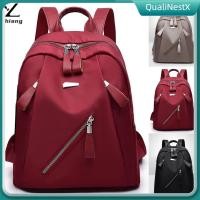 ราคา COD Zhiang 2025 กระเป๋าเป้สะพายหลังไนลอนความจุขนาดใหญ่สีพื้นสำหรับเดินทางแบบลำลองสำหรับผู้หญิง กระเป๋าสะพายไหล่แฟชั่นกันน้ำกันขโมย QualiNestX (45152854334)