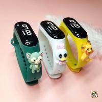 ราคา LED Sport นาฬิกาข้อมือดิจิตอลซิลิโคน HD กีฬากลางแจ้ง Smartwatch สําหรับเด็กชายหญิง (41854313824)