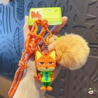 ราคา ฟ็อกซ์และตํารวจเจ้าหน้าที่กระต่ายอุปกรณ์ต่อพ่วงจี้ตุ๊กตาพวงกุญแจกระเป๋านักเรียนโทรศัพท์เครื่องประดับ (51152474352)