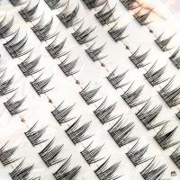 ราคา ผู้หญิง Devil Elf Eyelash Clusters ขยายดวงตาของคุณ Elongated Eye Tail ปลอม Lashes Perfect สําหรับสาว Night Out Eye แต่งหน้า (54901555509)