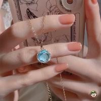 ราคา สร้อยคอจี้คาร์เนเลี่ยนสีชมพู หินธรรมชาติ สำหรับผู้หญิง เครื่องประดับและของขวัญ (47101086453)