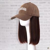 ราคา หมวกเบสบอลผมด้วยวิกผมด้วยหมวกแฮร์พีชสังเคราะห์ยาวสําหรับสวมใส่ทุกวันออกเดทพรรคทํางาน (43672803747)
