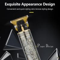 ราคา Hairdressing Trimmer Clipper ไฟฟ้าผม Trimmer จอแสดงผล LCD สําหรับตัดผมเครื่องโกนหนวดเคราร้านตัดผม (41276051168)