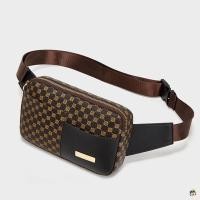 ราคา กระเป๋าสะพายข้างผู้หญิง Fanny Packs กระเป๋าเป้สะพายหลังหนัง PU อเนกประสงค์มีซิป (27810889709)