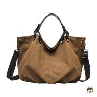 ราคา กระเป๋าสะพายข้างผ้าแคนวาส ความจุขนาดใหญ่ สไตล์ญี่ปุ่นย้อนยุค (52352791173)