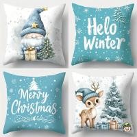 ราคา ฤดูร้อนชายหาดปลอกหมอนสีฟ้า โซฟารถห้องนอนตกแต่งปลอกหมอนอิง (52202034401)