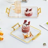 ราคา หรูหราเครื่องประดับถาดเก็บสี่เหลี่ยมพลาสติกผลไม้ขนมขนมขบเคี้ยวจาน (50000068652)