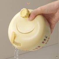 ราคา เครื่องหมุนสลัดแบบแมนนวล เครื่องขจัดน้ําออกจากผัก เครื่องหมุนผักกาดหอมสําหรับใช้ในบ้านและง่ายสําหรับผักเบอร์รี่ผักกาดหอม (44125942160)