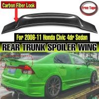 ราคา ใหม่รถด้านหลังสปอยเลอร์ Lip Boot Lip Extension สําหรับ Honda สําหรับ Civic 8th 2006 2011 9th 2012 2015 ด้านหลังสปอยเลอร์ Wing Lip Body Kit (28653924995)