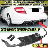 ราคา ใหม่รถด้านหลังกันชน Lip Diffuser ด้านหลัง Splitters Guard สําหรับ Mercedes สําหรับ Benz C Class W204 C204 ซีดาน C63 Coupe 2012 2015 Body Kit (26403781993)