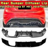ราคา สําหรับ Ford Fiesta ST MK7 2012 2017 Body Kit ด้านหลังกันชน Diffuser ด้านหลังกันชน Splitter Guard ผ้ากันเปื้อน Lip Cover รถอุปกรณ์เสริม (55302241879)