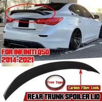 ราคา ABS รถด้านหลังสปอยเลอร์ Lip Boot Wing Lip สปอยเลอร์ด้านหลัง RS สไตล์สําหรับ Infiniti Q50 2014 2021 รถด้านหลังสปอยเลอร์ Wing Lip (53400805009)