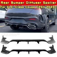 ราคา สําหรับ Mercedes Benz GLC Class Coupe C254 2023 Body Kit ด้านหลังกันชน Splitter ด้านหลังกันชน Lip Diffuser ผ้ากันเปื้อนรถอุปกรณ์เสริม (51202191335)