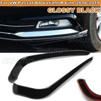 ราคา สําหรับ VW Passat B8 Variant R Line 2016 2019 ไฟตัดหมอกด้านหน้าคิ้วลมมีดสติกเกอร์สปอยเลอร์หมอกโคมไฟ Eye ฝาปิด Trim (46100804872)