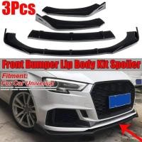 ราคา 3x รถกันชนหน้า Lip Body Kits Lip Diffuser Deflector ริมฝีปาก Protector สําหรับ Audi A6 C6 C5 Q7 A4 B5 Q5 A5 A7 A3 8P Body Kit (51950835183)