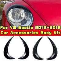 ราคา สําหรับVW Beetle 2012 2018 Body Kit Auto Head Lightโคมไฟเปลือกตาคิ้วไฟหน้าตกแต่งรถTrimรถอุปกรณ์เสริม (50402211523)