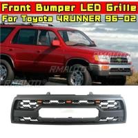 ราคา 4RUNNER กระจังหน้ารถด้านหน้า Racing Grille Grill Body Kit กันชนหน้า Grille Grill สําหรับ Toyota 4RUNNER 1996 2002 ส่วนภายนอก (56300788171)