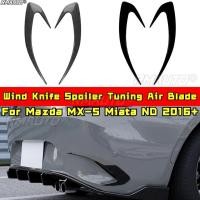 ราคา สําหรับ Mazda MX 5 Miata ND 2016 Body Kit มีดลมสปอยเลอร์ Tuning Air Blade ด้านหลังกันชนด้านข้าง Splitter รถอุปกรณ์เสริม (45852142359)