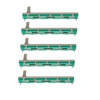 ราคา 5PCS ตรงสไลด์ Liner Potentiometer Mixer Fader Variable Resistors B103 10K Ohm 75 มม Dual Channel Fader สําหรับ Dimming Tuning (29940155911)